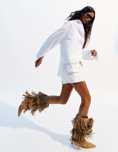FRINGED BOOTS